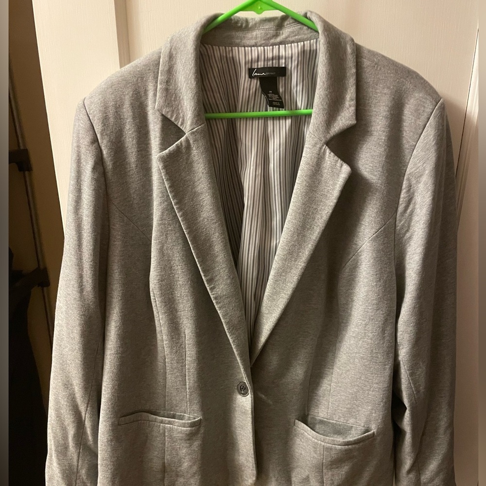 Gray blazer
